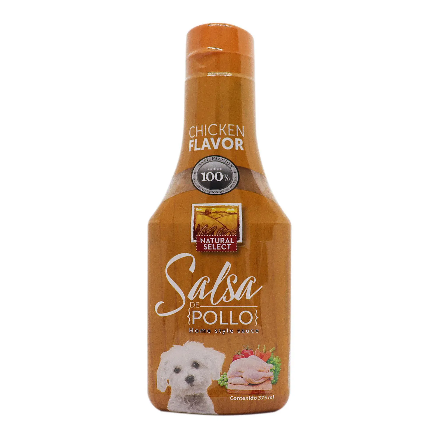 Snack Para Perro Salsa Casera Sabor a Pollo Natural Select 375ml