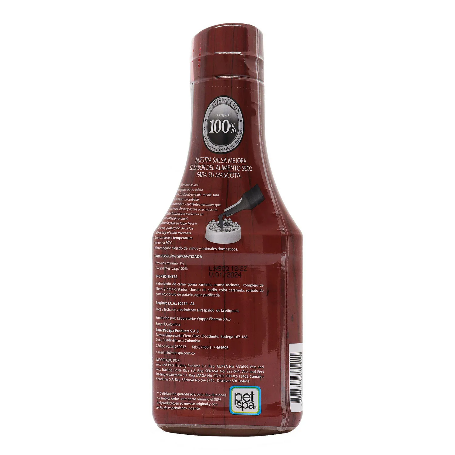 Snack Para Perro Salsa Casera Sabor A Carne Natural Select 375ml