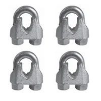 Perros Para Cable Galvanizado 1/4Pg 4Und Fixser