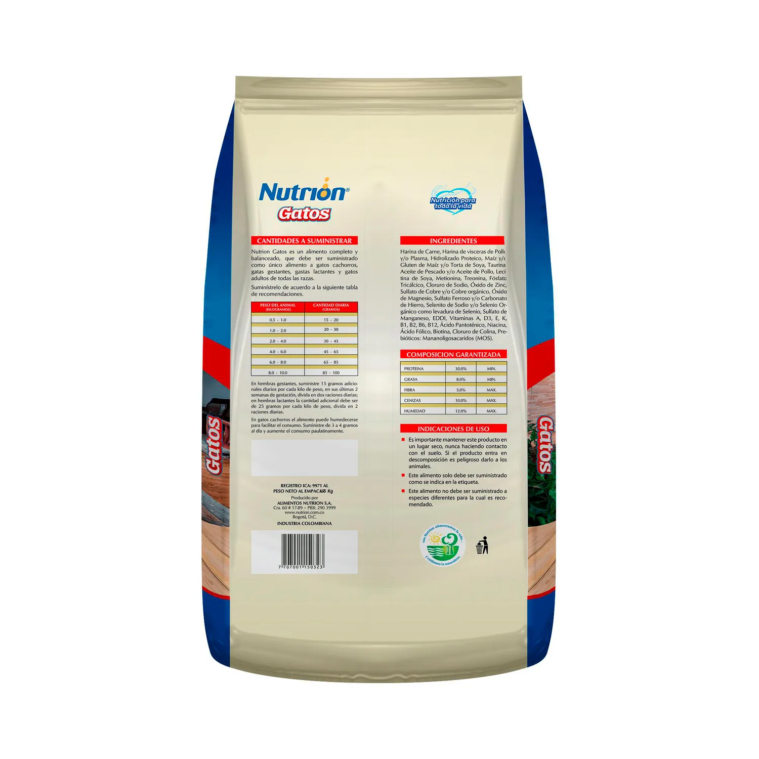 Comida Seca Para Gato Nutrion 1.5kg 3