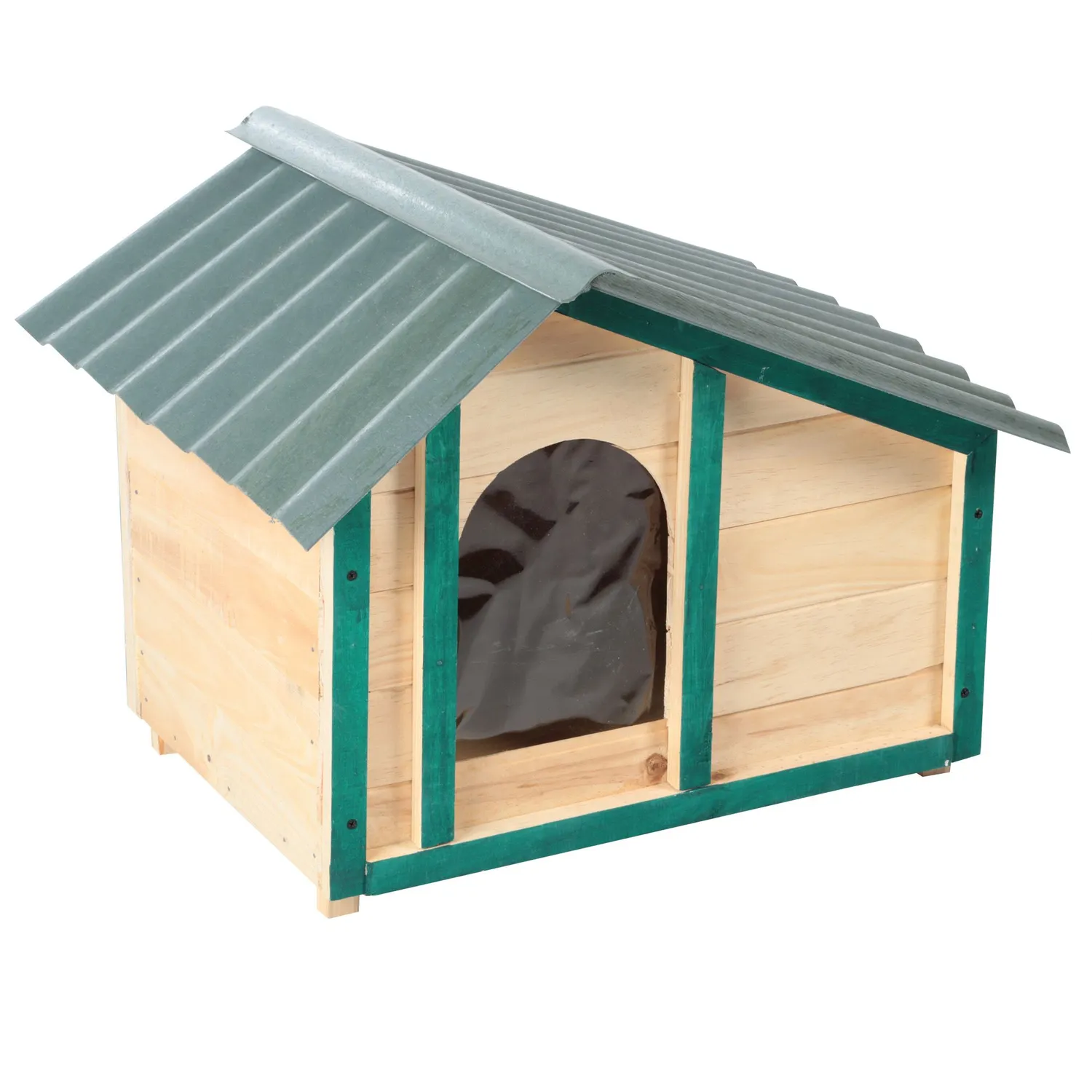 Casa Para Perros Madera 42x58xx47cm Pequeña Natural