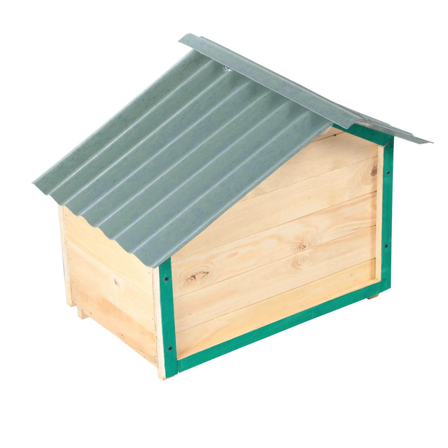 Casa Para Perros Madera 42x58xx47cm Pequeña Natural 4