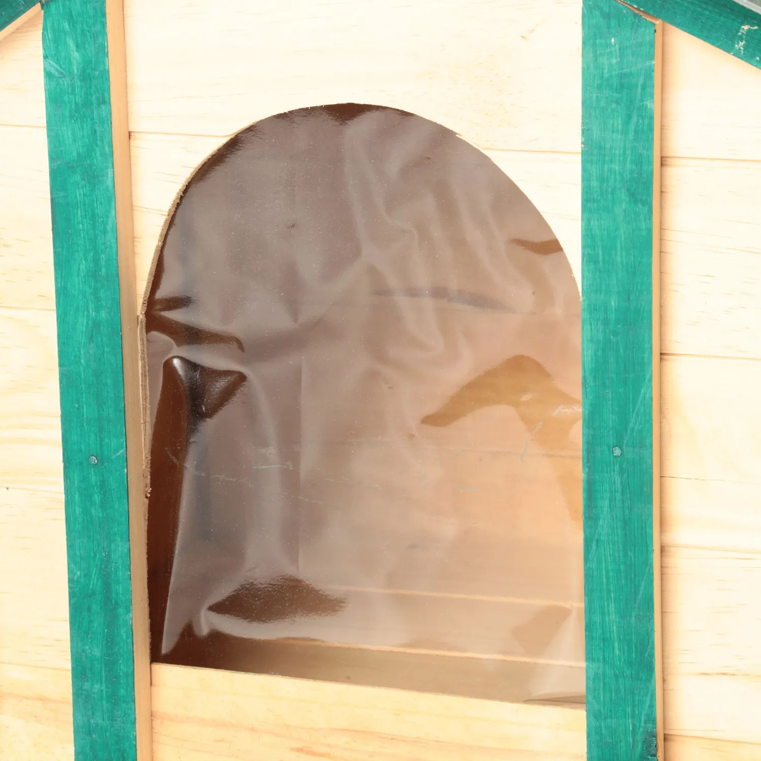 Casa Para Perros Madera 42x58xx47cm Pequeña Natural 8