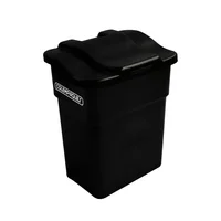 Caneca Plástica 20L Negro  Para Organicos Con Tapa