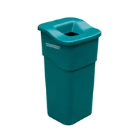 Caneca Plástica 50L Verde- Ordinarios Con Tapa Con Orificio