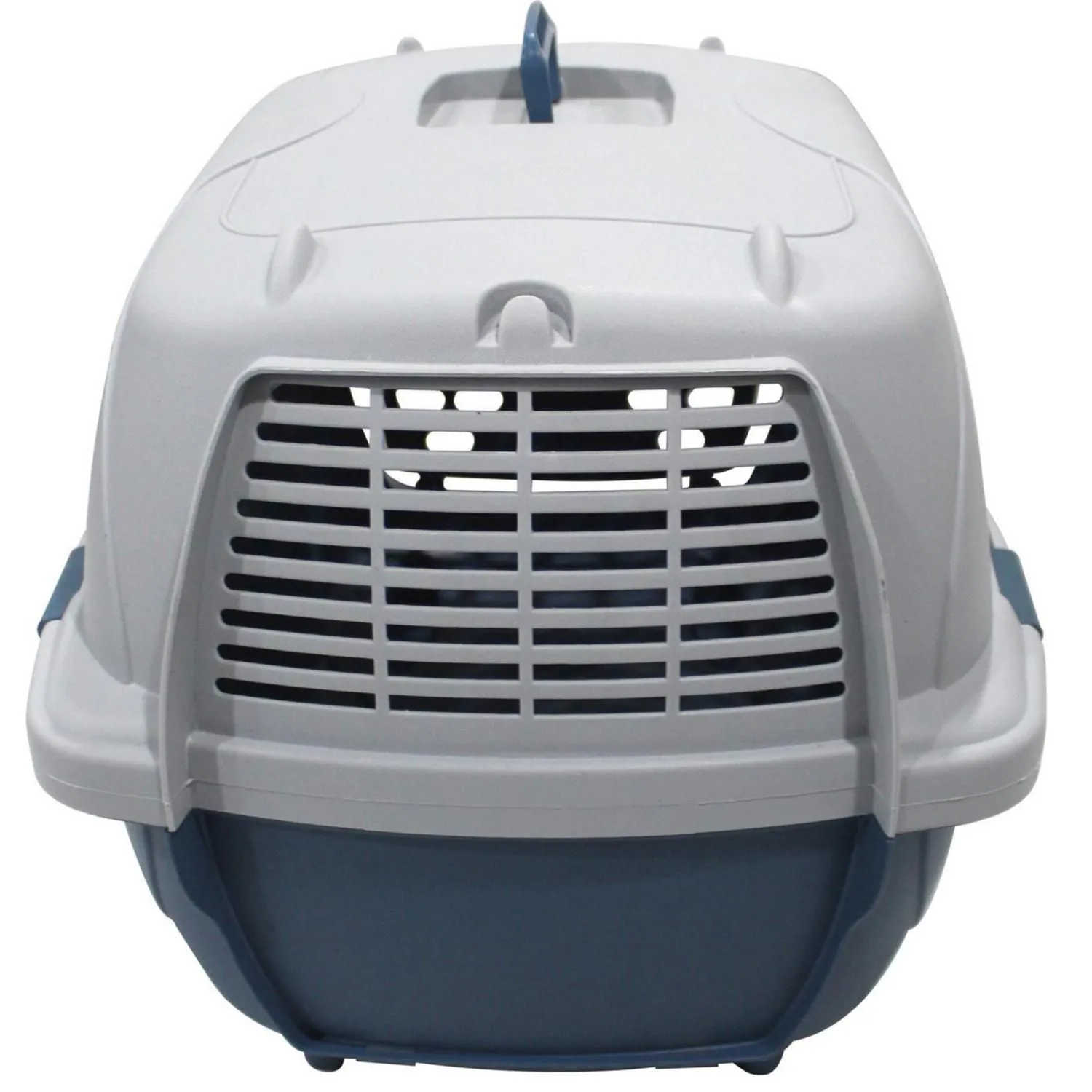 Guacal Para Mascotas Plastico 60x40x42.5cm Mediano Blanco 4