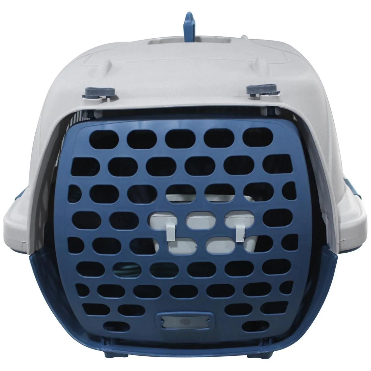Guacal Para Mascotas Plastico 60x40x42.5cm Mediano Blanco 6