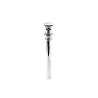 Desagüe Push Largo Cromado Con Rebose