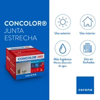 Boquilla Concolor Junta Estrecha Beige 2kg Corona