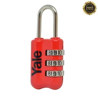 Candado 3 Diales Rojo Yp2