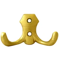 Perchero Doble Dorado 3Pg Fixser
