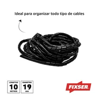 Protector Cables 1,9 Cm X 10 Metros Negro