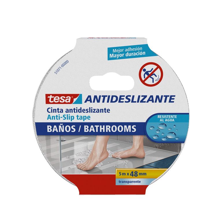 Pack 5 Cinta Antideslizante 5 Metros 50 Mm Pisos Escaleras Color Negro Escalera | Cuotas Sin Interés