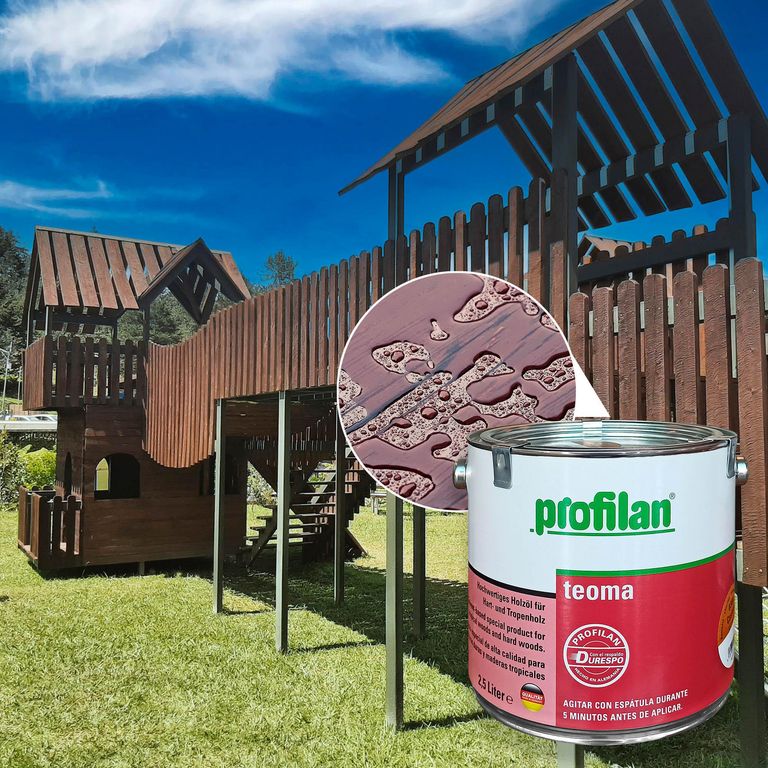 Pintura para madera en exterior base solvente color abeto douglas 2.5 ...