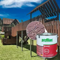 Pintura para madera en exterior base solvente color abeto douglas 2.5 lts profilan teoma