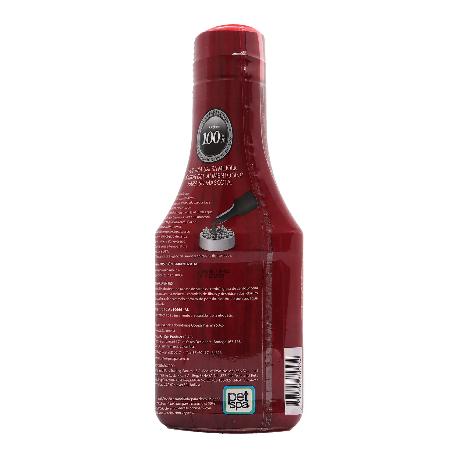 Snack Para Perro Salsa Casera Sabor A Tocineta Natural Select 375ml