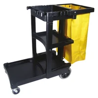 Carro de Limpieza con Bolsa  78.7 Litros Amarillo Rubbermaid Commercial
