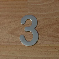 Número Niquel Satinado # 3