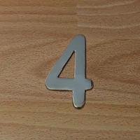 Número Niquel Satinado # 4