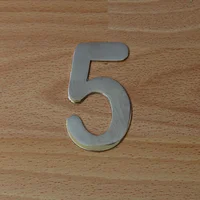 Número Niquel Satinado # 5