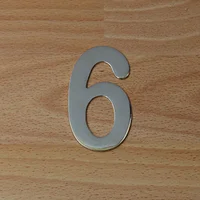 Número Niquel Satinado # 6
