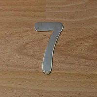 Número Niquel Satinado # 7