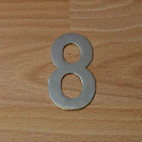 Número Niquel Satinado # 8