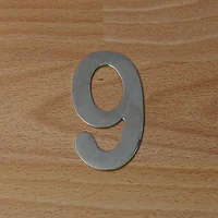 Número Niquel Satinado # 9
