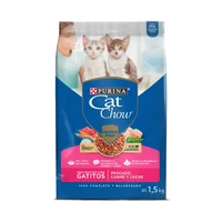 Comida Seca Para Gatitos Pescado Carne Y Leche Cat Chow 1.5kg