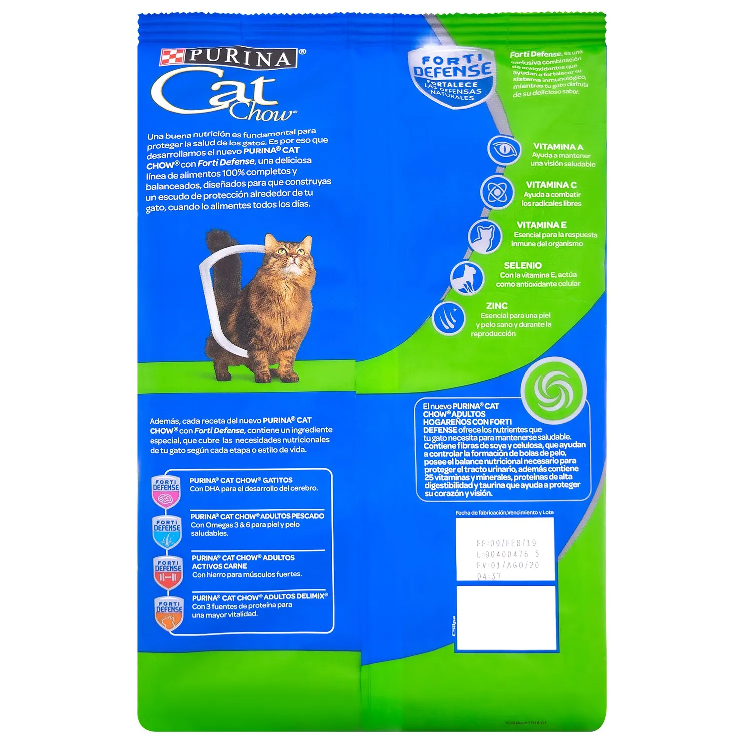 Comida Seca Para Gato Adulto Hogareños Cat Chow 1.5 Kg 10