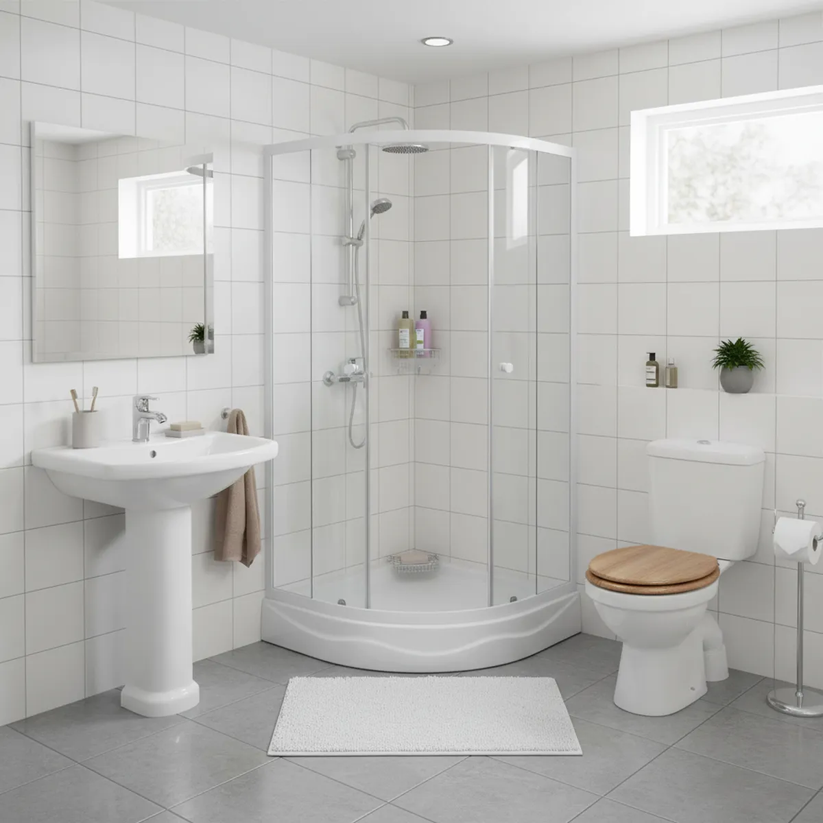 SENSI DACQUA - Cabina Ducha Básica 80x80x200cm Sensi Dacqua