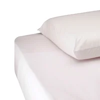 Juego de Sábanas Semidoble 144 Hilos Fuelle 30 cm Blanco
