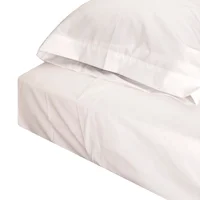 Juego De Sábanas Doble 144 Hilos Blanco