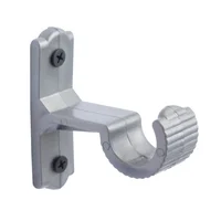 Set de 2 Soportes Muro 25mm Dark Silver