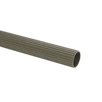 Tubo Ranurado 25 Mm X 250 Cm Dark Silver