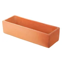 Jardinera Arcilla Rectangulo 15x35x9cm Terracota