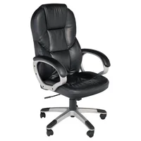 Silla Escritorio con Brazos y Respaldo Alto Negra