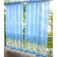 Setx2 Cortinas Baby Bear 160X180Cm Azul
