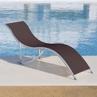 Asoleadora Plegable Aluminio Y Textil Sky Chocolate 
Just Home Collection