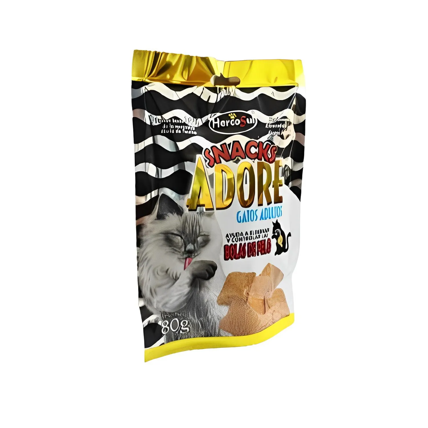 Snack Para Gato Adultos Pelos Largos Adore 80g