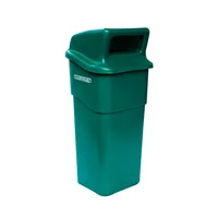 Caneca Plástica 50L Verde Para Ordinarios Con Tapa Cachuca