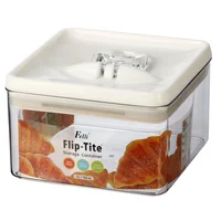 Tarro Acrílico Flip Tite Hermético Rectangular 2.9 Litros Transparente Felli