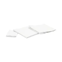 Juego De Sábanas Sencillo 132 Hilos Blanco