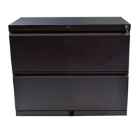 Archivador Horizontal 2 Gavetas 76x90x50cm Negro