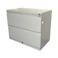 Archivador Horizontal 2 Gavetas 76X90X50Cm Gris