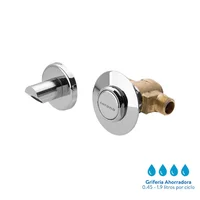 Grifería De Pared Para Lavamanos Tipo Push Pico Seguridad Consumo 5.7 l/min