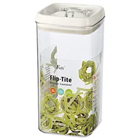 Recipiente 4790ml Acrílico Flip Hermético Rectangular Transparente Felli