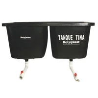 Tanque Tina Doble 700 Litros (350X2) Negro C/Acc