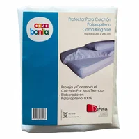 Protector Para Colchón King 200x200 Cm Polipropileno Blanco