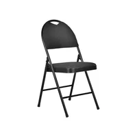 Silla Plegable Negra 48x50x30 cm
